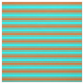 Tissu Motif Aqua et Chocolat Lines (Échantillon)