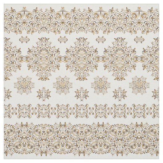 Tissu Motif arabe d'or (Échantillon)