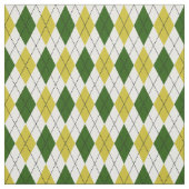 Tissu Motif Argyle Vert et Jaune (Échantillon)