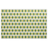 Tissu Motif Argyle Vert et Jaune (Fat Quarter)