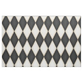 Tissu Motif arlequin noir et blanc (de taille moyenne) (Fat Quarter)