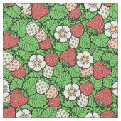 Tissu Motif Arrière - plan fraise (Fermer)