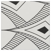 Tissu Motif art déco noir et blanc (Détail)