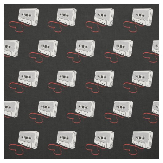 Tissu Motif audio Cassette (Échantillon)