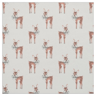 Tissu Motif avec Baby Deer 1