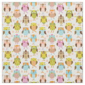 Tissu motif avec des oiseaux (Échantillon)
