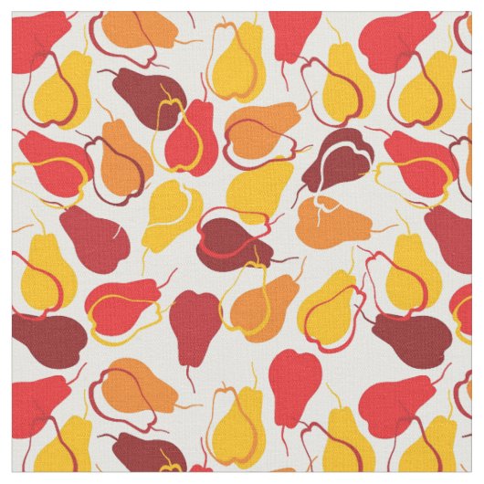 Tissu Motif avec des poires (Fermer)