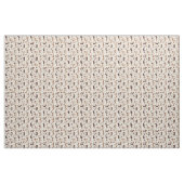Tissu motif avec les chiens mignons (Yard)
