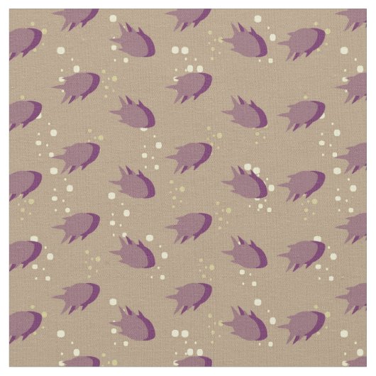 Tissu motif avec poisson 2 (Fermer)