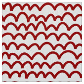 Tissu Motif avide - Rouge rubis blanc (Échantillon)