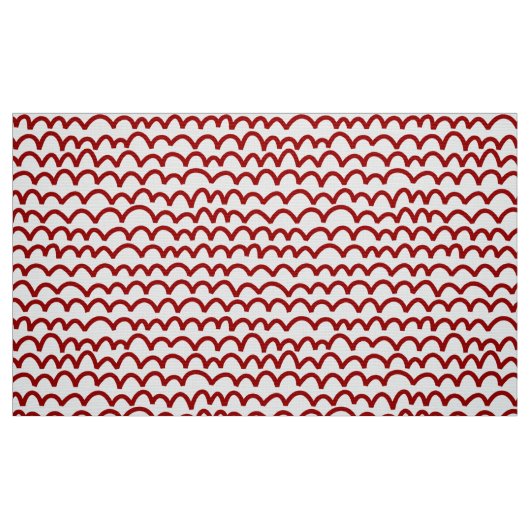 Tissu Motif avide - Rouge rubis blanc (Fat Quarter)