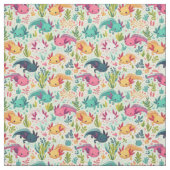 Tissu Motif Axolotl (Échantillon)