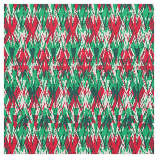 Tissu Motif aztèque abstrait vert mou (Échantillon)