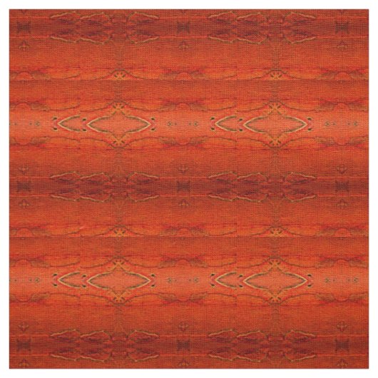 Tissu Motif aztèque orange (Échantillon)