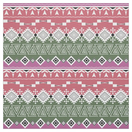 Tissu Motif Aztèque, rayé. (Échantillon)