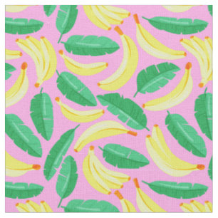 tissu motif banane