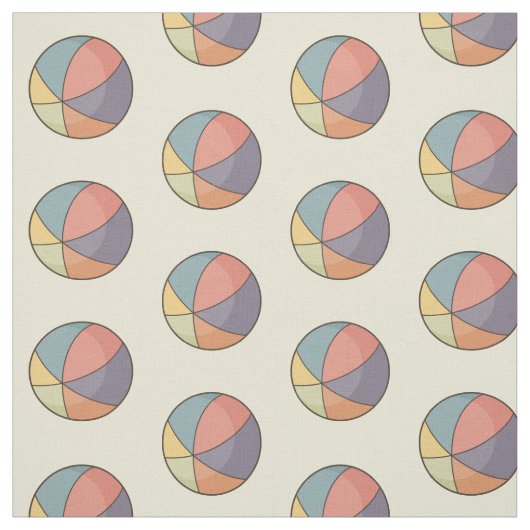 Tissu Motif Beach Ball (Échantillon)