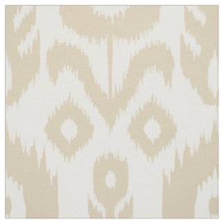 Tissu Motif beige d'Ikat