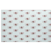 Tissu Motif Bi-Plan Rouge (Fat Quarter)