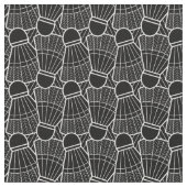 Tissu motif birdie de badminton (Fermer)