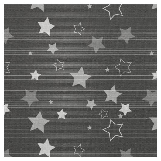 Tissu Motif Black Stars (Fermer)