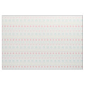 Tissu motif blanc d'oiseaux, points, pas, fleurs, (Yard)