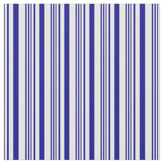 Tissu Motif blanc et bleu foncé (Fermer)
