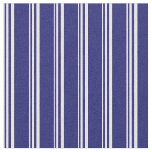 Tissu Motif blanc et bleu nuit (Fermer)
