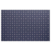 Tissu Motif blanc et bleu rouge d'Ancre (Fat Quarter)
