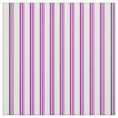 Tissu Motif blanc et pourpre/rayé (Échantillon)