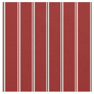 Tissu Motif blanc et rouge foncé à linage/à rayures