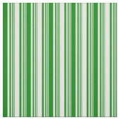Tissu Motif blanc et vert (Échantillon)