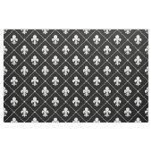 Tissu Motif blanc Fleur De Lis (Fat Quarter)