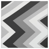 Tissu Motif blanc gris et noir chevron (Échantillon)