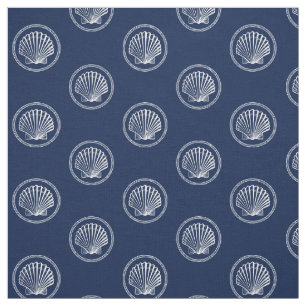 Tissu Motif blanc nautique Roped de la marine de