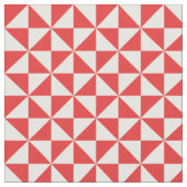 Tissu Motif blanc rouge moderne Triangles (Fermer)