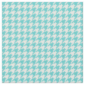 Tissu Motif blanc turquoise (Fermer)