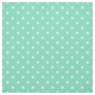 Tissu Motif blanc vert en bon état de tache de point de