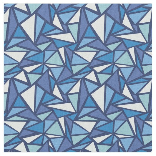 Tissu Motif bleu abstrait de Crsytal de glace (Fermer)