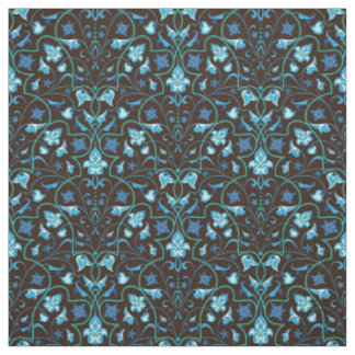 Tissu Motif bleu arabe