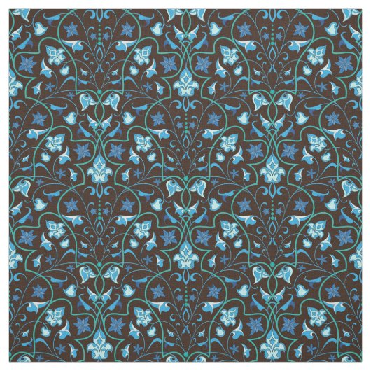 Tissu Motif bleu arabe (Échantillon)