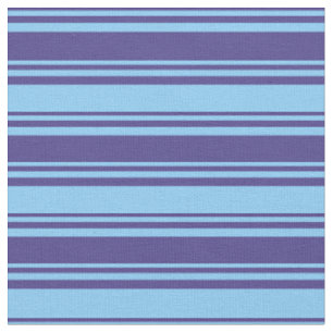 Tissu Motif bleu ardoise foncé et bleu ciel clair