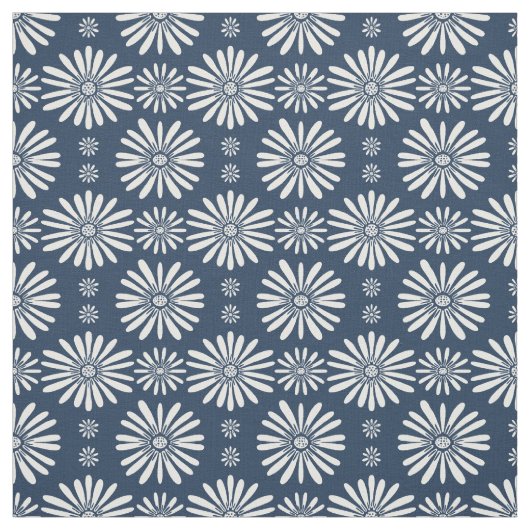 Tissu Motif bleu blanc (Échantillon)