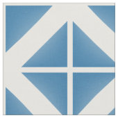 Tissu Motif bleu blanc tendance triangles (Fermer)
