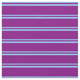 Tissu Motif bleu ciel clair et violet