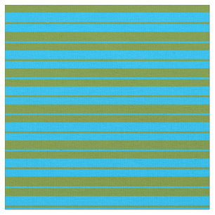 Tissu Motif bleu ciel profond et vert