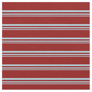 Tissu Motif bleu clair et rouge foncé