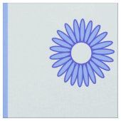 Tissu Motif bleu clair Fleurs bleu foncé (Fermer)