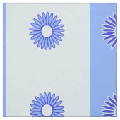 Tissu Motif bleu clair Fleurs bleu foncé (Échantillon)