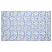 Tissu motif bleu de damassé. monogramme (Fat Quarter)